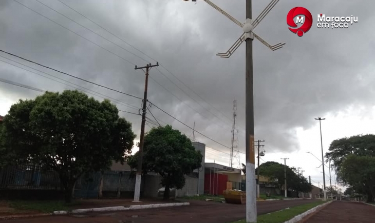 Previsão é de chuva para esta segunda-feira em Maracaju. Leia.