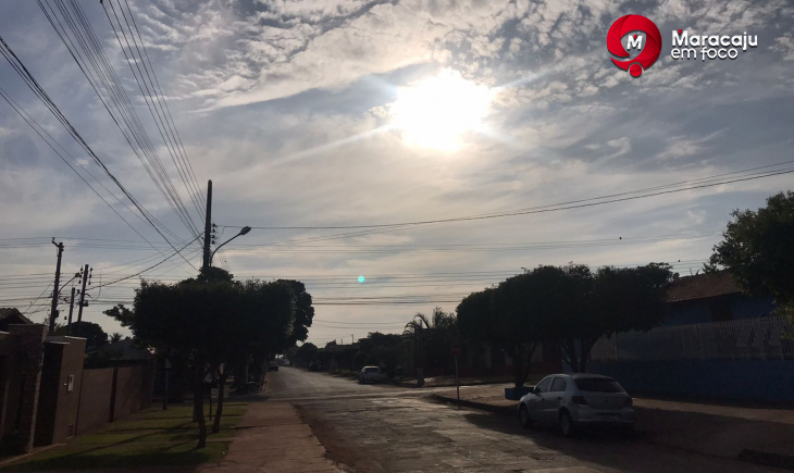 Previsão é de temperatura máxima de 30 graus nesta sexta-feira em Maracaju.