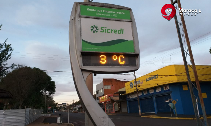Nova frente fria trará chuva neste fim de semana e próxima semana poderá ter mínimas de 5 graus em Maracaju.