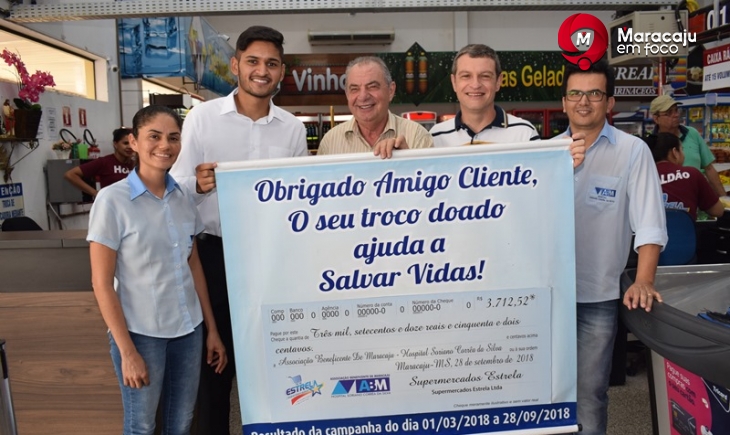 Campanha “Troco Solidário” dos Supermercados Estrela arrecada R$ 3.712,52 e beneficia Hospital Soriano Corrêa. Saiba mais