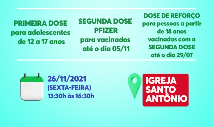 Vacinação: Saiba quais os públicos que irão se vacinar nesta sexta-feira (26-11)