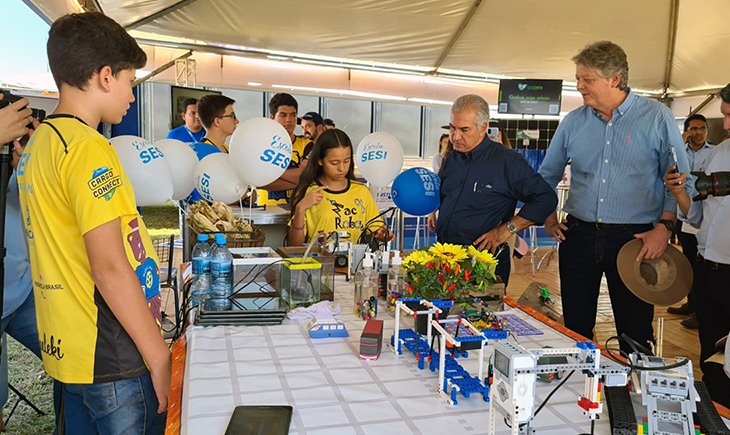 Sistema Fiems leva tecnologia, consultoria, serviços e robótica para Showtec em Maracaju
