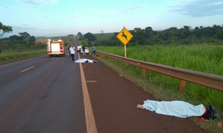 Dourados: Veículo não identificado atropela e mata casal de moto na rodovia BR-463