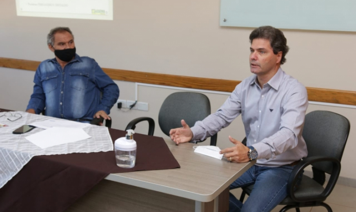 Prefeito Marcos Calderan se reúne com diretoria da Assema. 