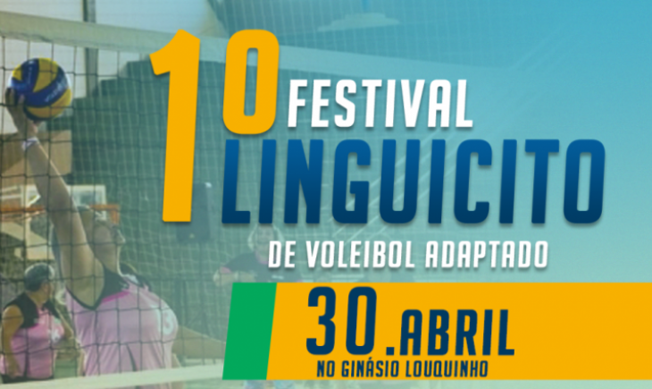 Prefeitura Municipal em parceria com a Fundesporte, oferece o 1º Festival Linguicito de Vôlei Adaptado no dia 30 de abril