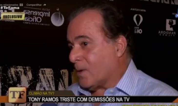 Tony Ramos sobre demissões na Globo: “Eu vejo com tristeza”