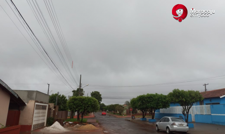 Domingo será de tempo nublado e com períodos chuvosos em Maracaju.