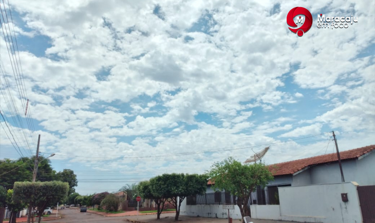 Previsão é de quinta-feira com temperaturas de até 34 graus em Maracaju.