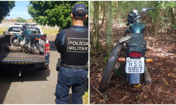Polícia Militar de Maracaju recupera motocicleta furtada. Saiba mais.