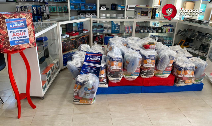 Com cada vez mais parceiros, Campanha da Disk Sistema recebe 30 cestas de alimentos e produtos de higiene do Sicredi Pantanal.