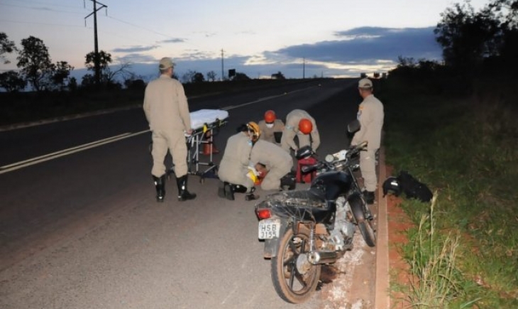 Campo Grande: Com braço amputado, motociclista sofre acidente na BR-262