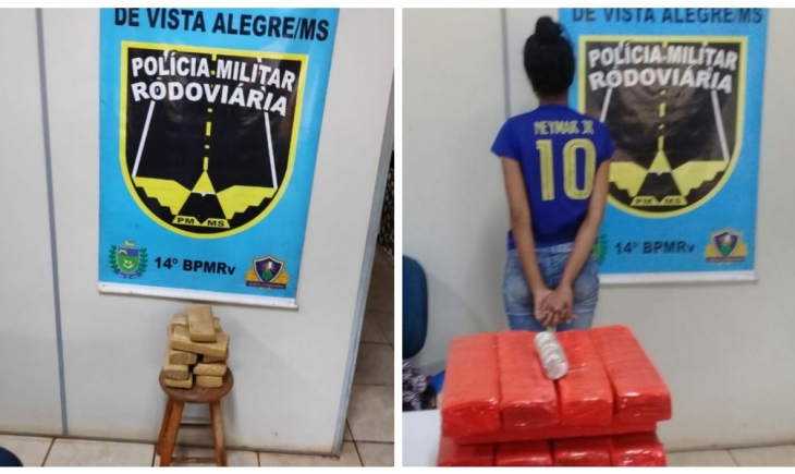 Em ocorrências distintas, Polícia Militar Rodoviária de Vista Alegre apreende maconha e skank que seriam levadas para o MT e SP.