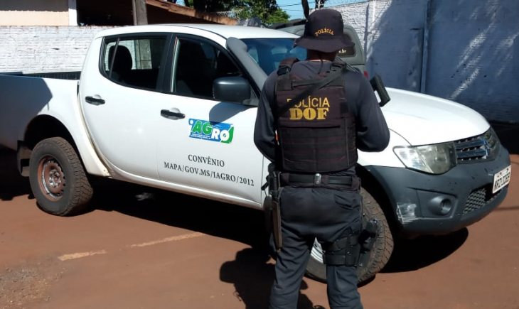 DOF recupera caminhonete furtada no Iagro em Nova Andradina