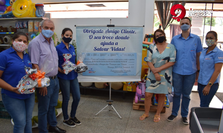 “Troco Solidário” dos Supermercados Estrela beneficia AACC/MS com mais de 13 mil reais. Saiba mais.