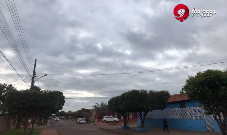 Previsão é de domingo com possibilidade de chuva e temperatura máxima de 26 graus em Maracaju.
