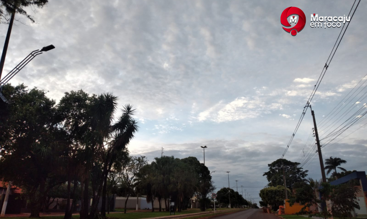 Quarta-feira poderá registrar temperatura máxima de 36 graus em Maracaju.
