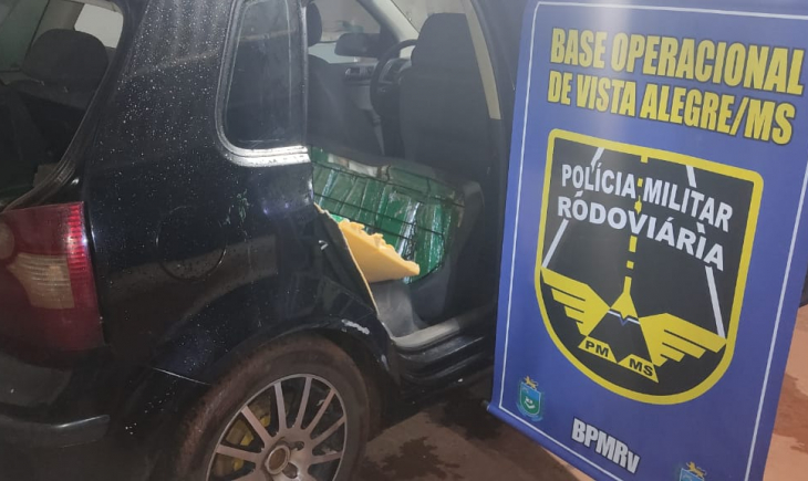 Polícia Militar Rodoviária de Vista Alegre apreende 155 kg de maconha com mulher que retornava da fronteira.