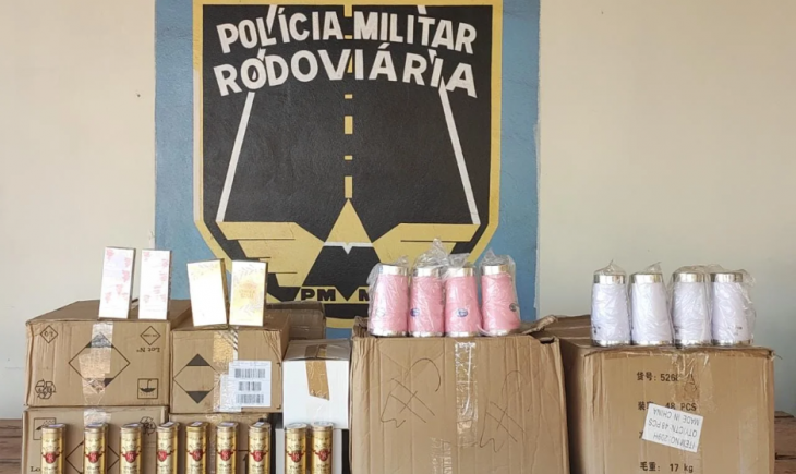 Carga de descaminho é apreendida pela Polícia Militar Rodoviária, na MS 164, em Maracaju