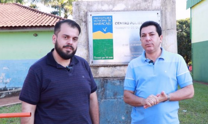 Vereadores Robert Ziemann e Laudo Sorrilha anunciam emenda do Governo do estado para reforma do Cepe Cambarai.