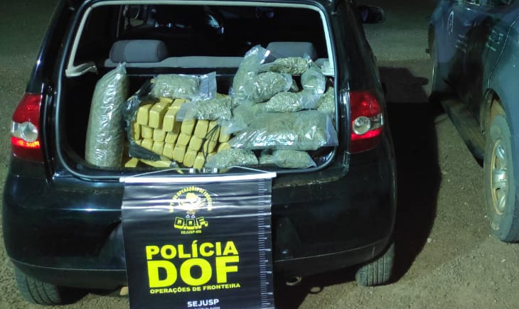 Ponta Porã: Mulheres em veículo com skank e maconha foram presas pelo DOF.