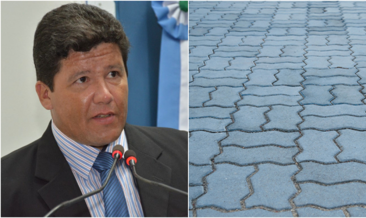 Com orçamento de 2022 para construção de calçadas, Luciano França pede parte das mesmas sejam feitas com ‘paver’.