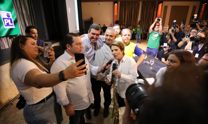 Na convenção do PL, Bolsonaro sacramenta apoio a Riedel e Tereza anuncia suplente