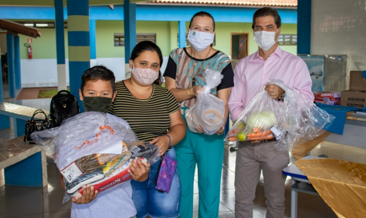 Mais de 600 famílias são contempladas com Kits de Merenda Escolar em Maracaju