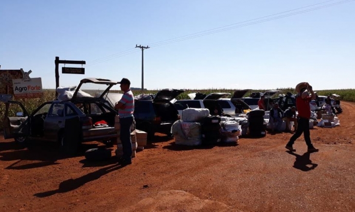 Maracaju: DOF apreende oito veículos com mercadorias contrabandeadas do Paraguai.