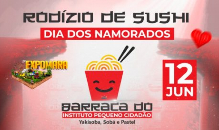 Instituto Pequeno Cidadão promove jantar do Dia dos Namorados na Expomara em Maracaju.