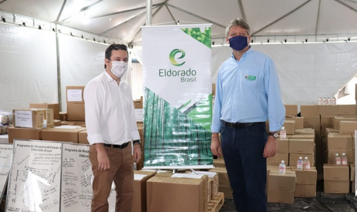 Eldorado entrega 300 mil máscaras e 23 mil cestas básicas em 2ª fase de doações ao Estado