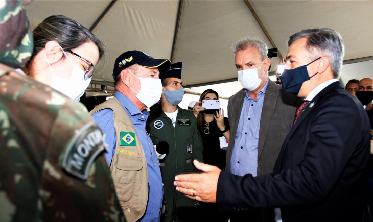Secretários do Governo de MS apresentam panorama do Estado no combate ao coronavírus para o Ministro da Defesa