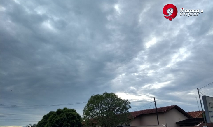Segunda-feira terá temperatura máxima de 22 graus e possibilidade de chuva em Maracaju.