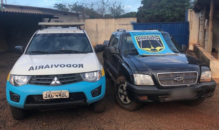 Polícia Militar Rodoviária de Vista Alegre recupera caminhonete furtada ontem na capital.
