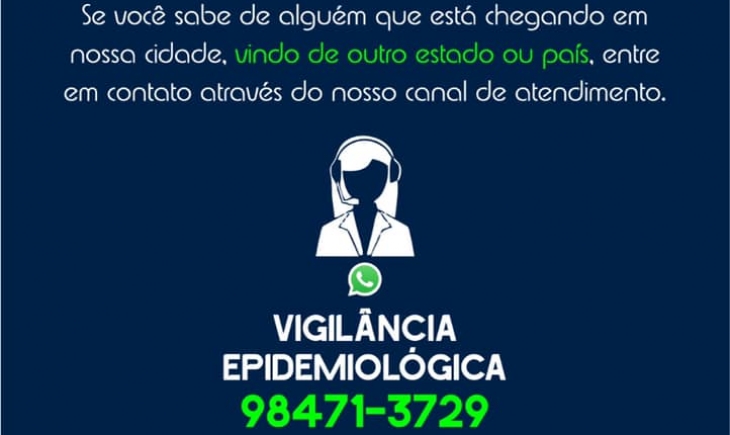 Maracaju: Vigilância Epidemiológica disponibiliza telefone para informar pessoas que estão chegando de outro estado ou país. 