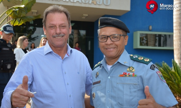 Vereador Hélio Albarello parabeniza trabalho do Comandante da Polícia Militar Juracy Pereira da Paz.