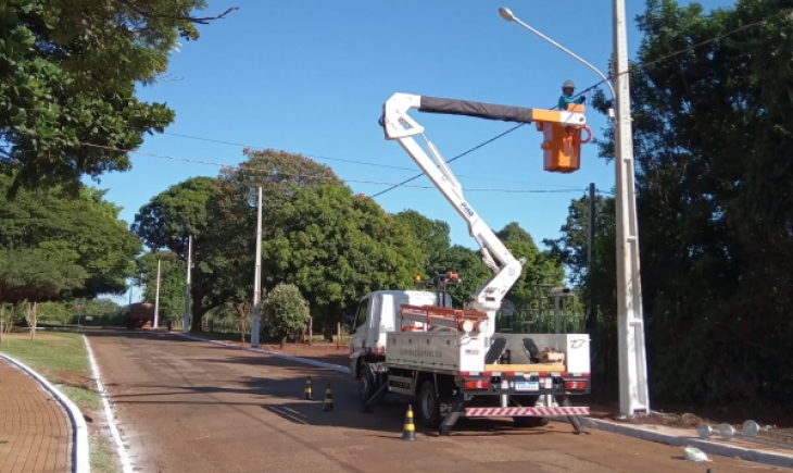 Prefeitura de Maracaju investe em melhorias na iluminação pública da Avenida João Pedro Fernandes