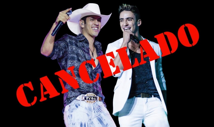 Organização oficial informa cancelamento definitivo do Show de Pedro Paulo e Alex. Confira.