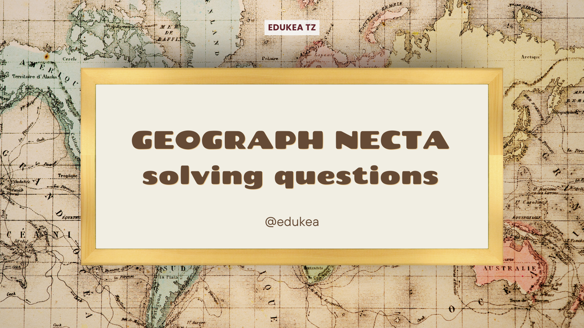 GEOGRAPH, FORM IV NECTA SOLVING QUESTIONS.