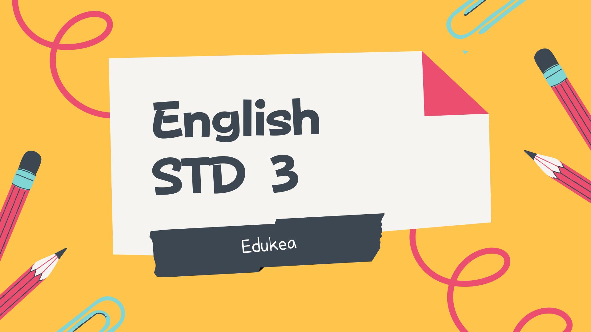 ENGLISH STD 3