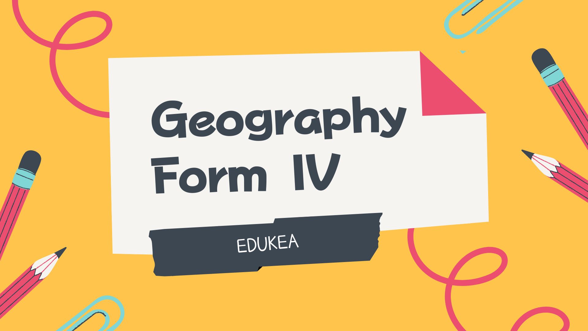 GEOGRAPH FORM FOUR