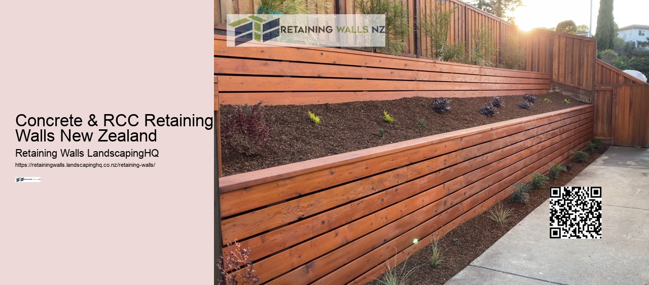 Concrete & RCC Retaining Walls New Zealand