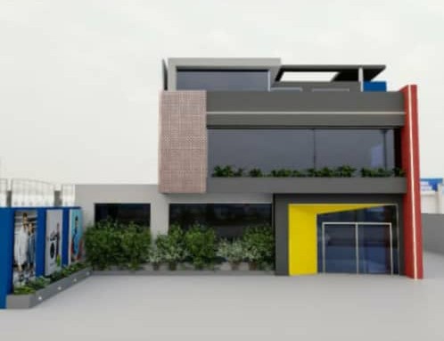 Moderno Edificio en Obra Gris VALERA