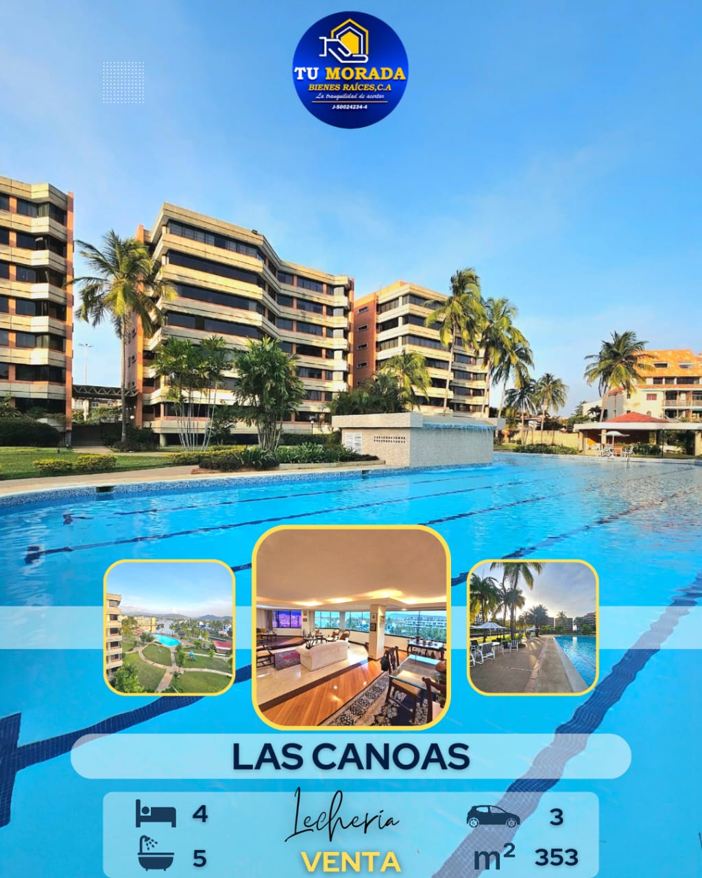 VENDO BELLO APTO C.R LAS. CANOAS LECHERIA 