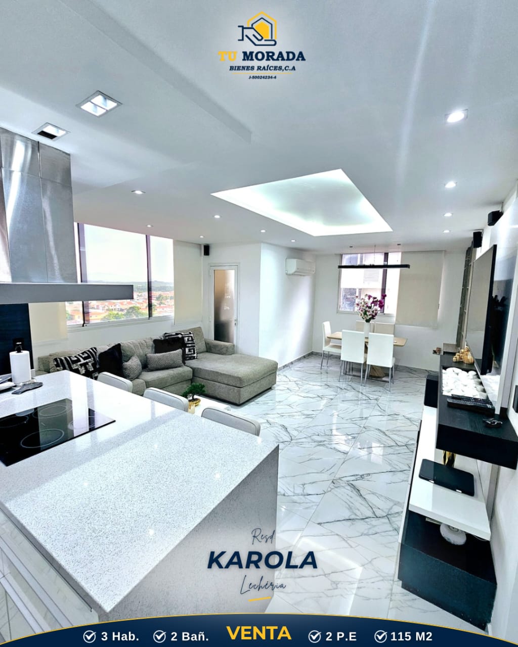 VENDO BELLO APTO AMOBLADO EN C.R KAROLA, AV B