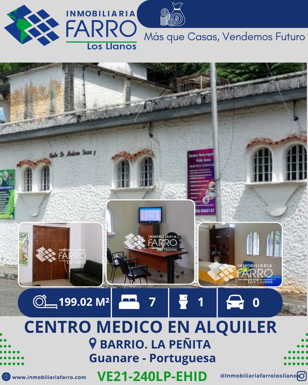 INMOBILIARIA FARRO ALQUILA CENTRO DE MEDICINA