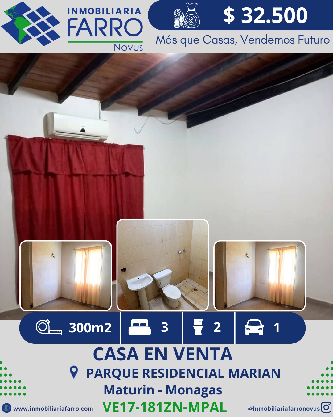 INMOBILIARIA FARRO VENDE CASA PARQUE RESIDENC