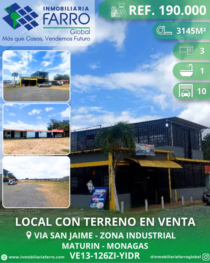 INMOBILIARIA FARRO VENDE GALPON COMERCIAL CON