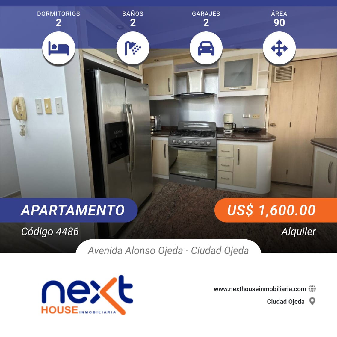 Apartamento en alquiler NEXT 4486
