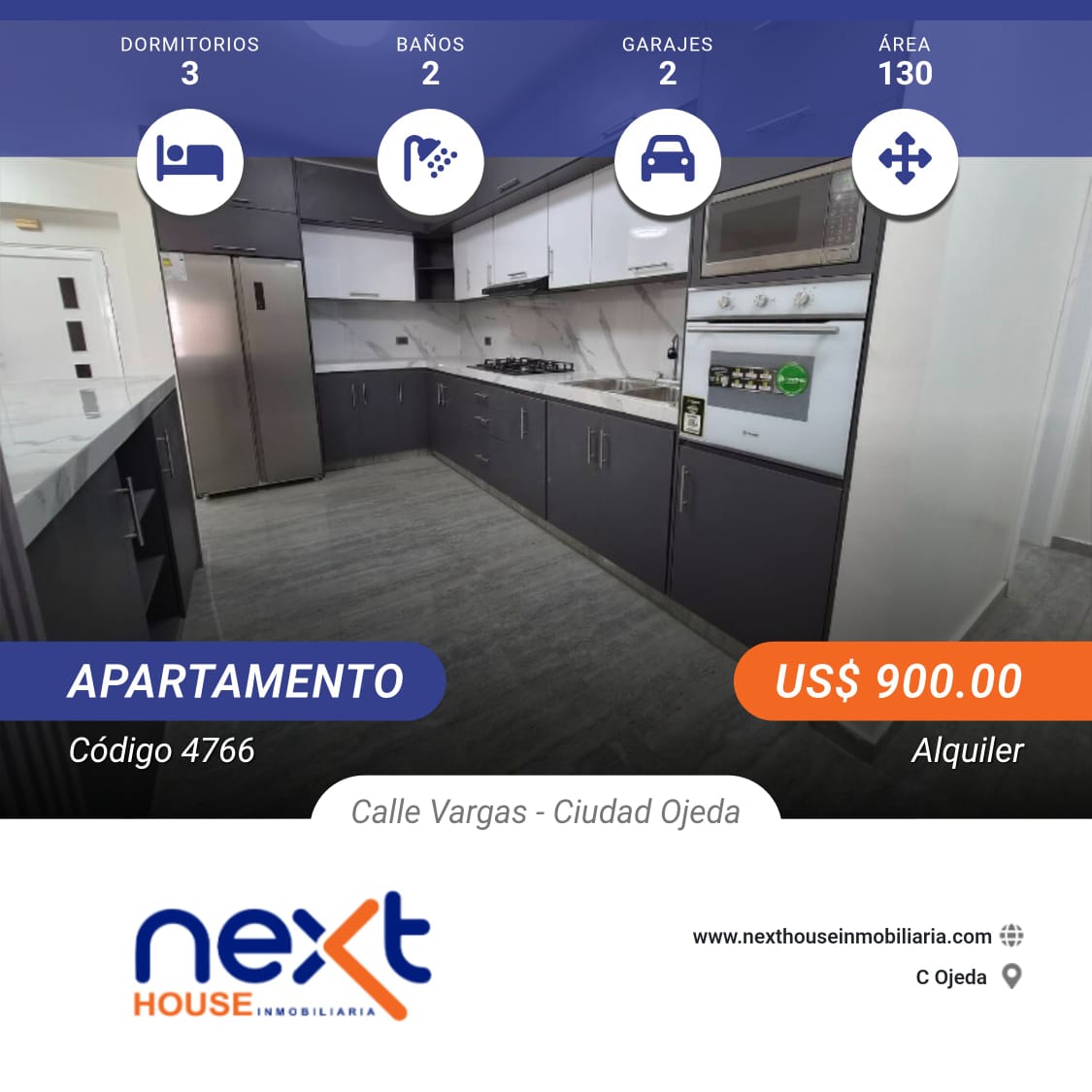 Apartamento en alquiler NEXT 4766