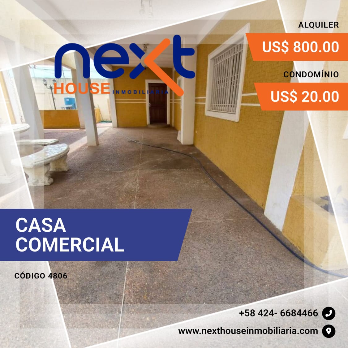 Casa comercial en alquiler NEXT 4806